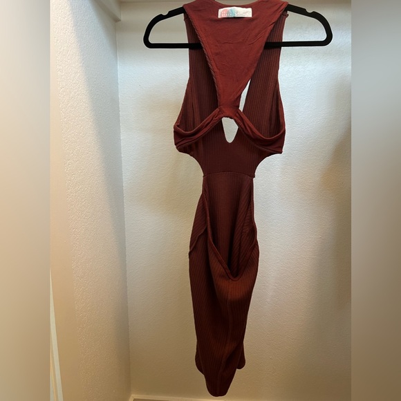 Free People beach cut out midi dress - Picture 6 of 8